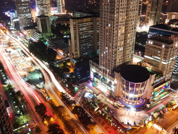 Jakarta bei Nacht
