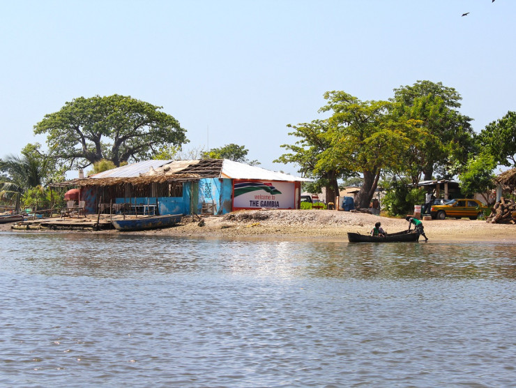 Flussszene Gambia
